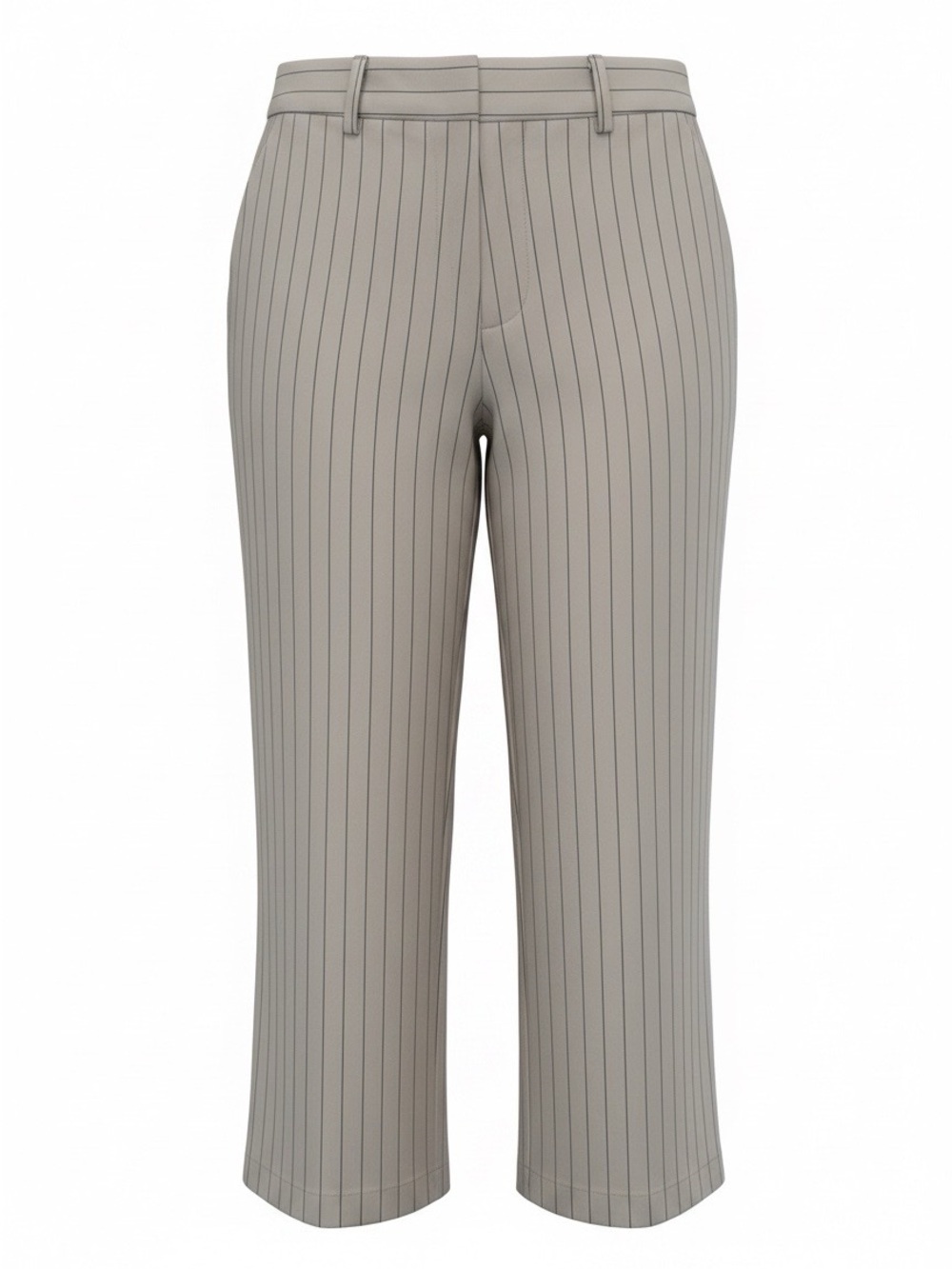 Dockers Women's Straight-Leg Pinstripe Pants in Light Taupe-size 8-beach-office